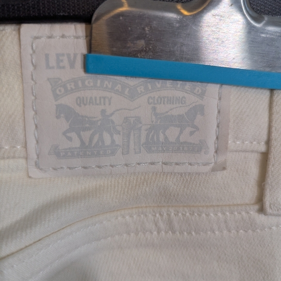Levi's 711 Skinny White Jeans Size 24 - Picture 4 of 10